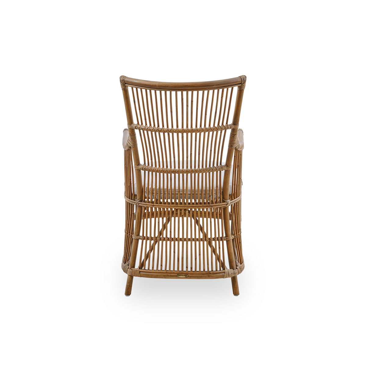 This is a close-up image of Davinci Dining Chair in antique rattan.
