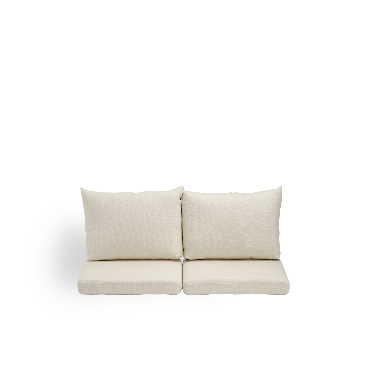 Image of Seat- and back cushions | Donatello 2-seater Sofa presented with beige fabric