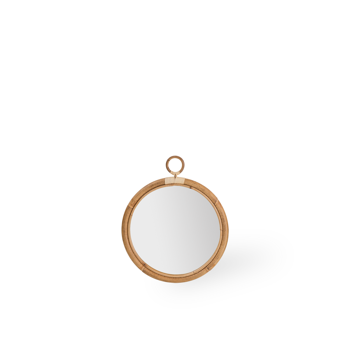 Round mirror in rattan frame | Ella Mirror Ø45 cm