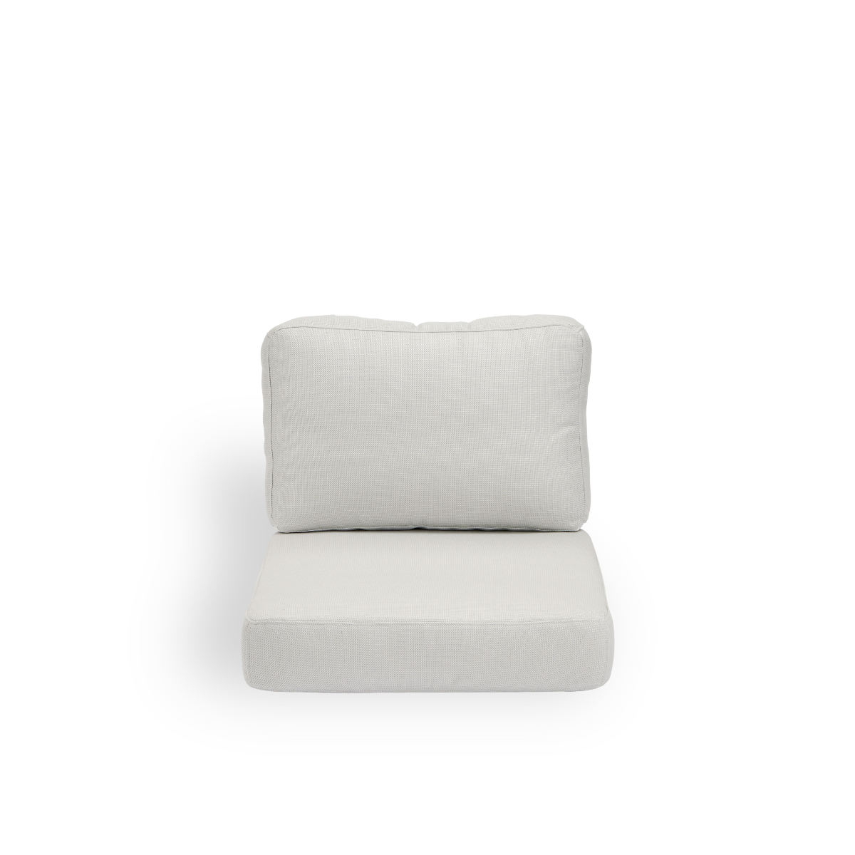 Image of Seat- and back cushion | Carrie Exterior Lounge Chair presented with white fabric