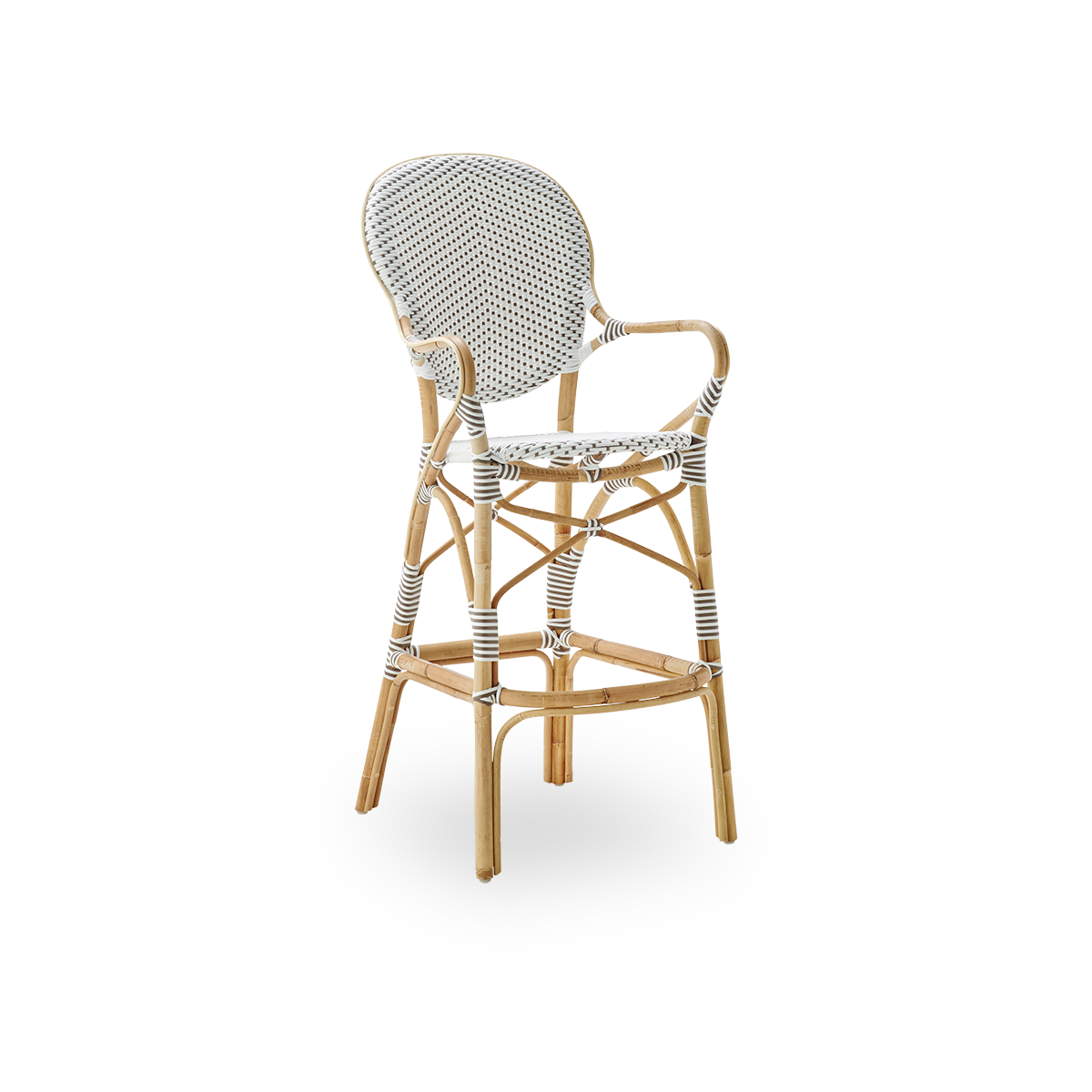 Bar stool with backrest and armrests | Isabell Bar Stool