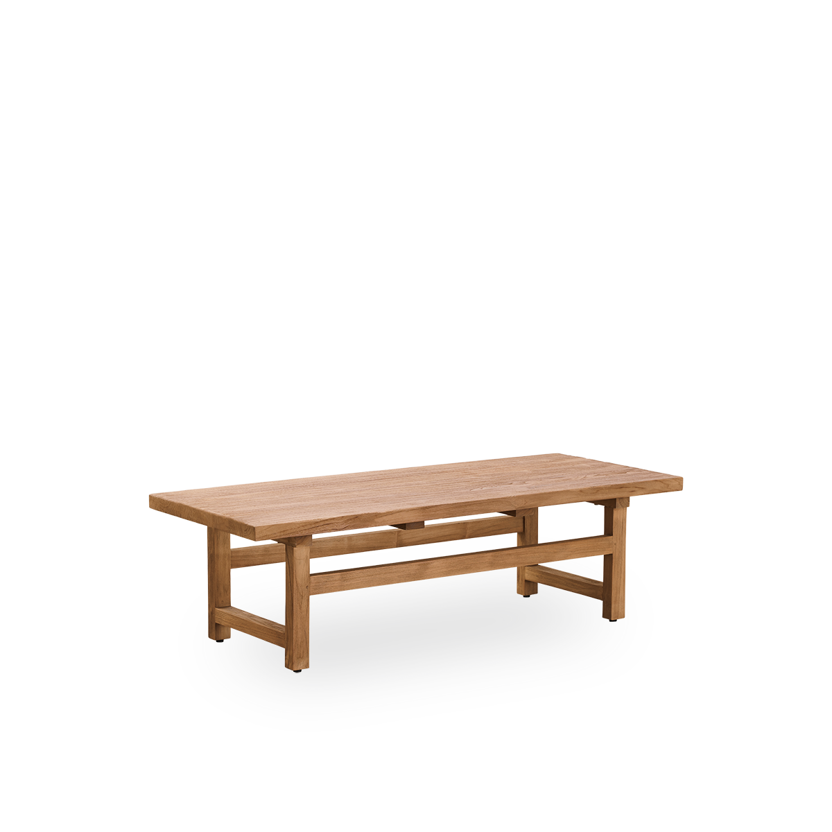 北の椅子と　Teak×Beech Coffee Table Rustic coffee table | Alfred Teak Coffee Table | 140x55 cm