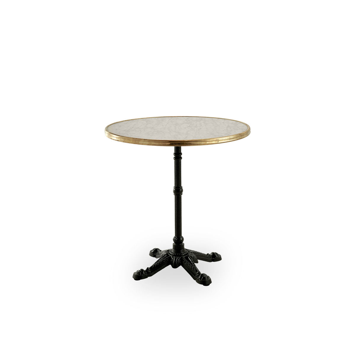 This is an image of Lyon Café Table base with teak top.