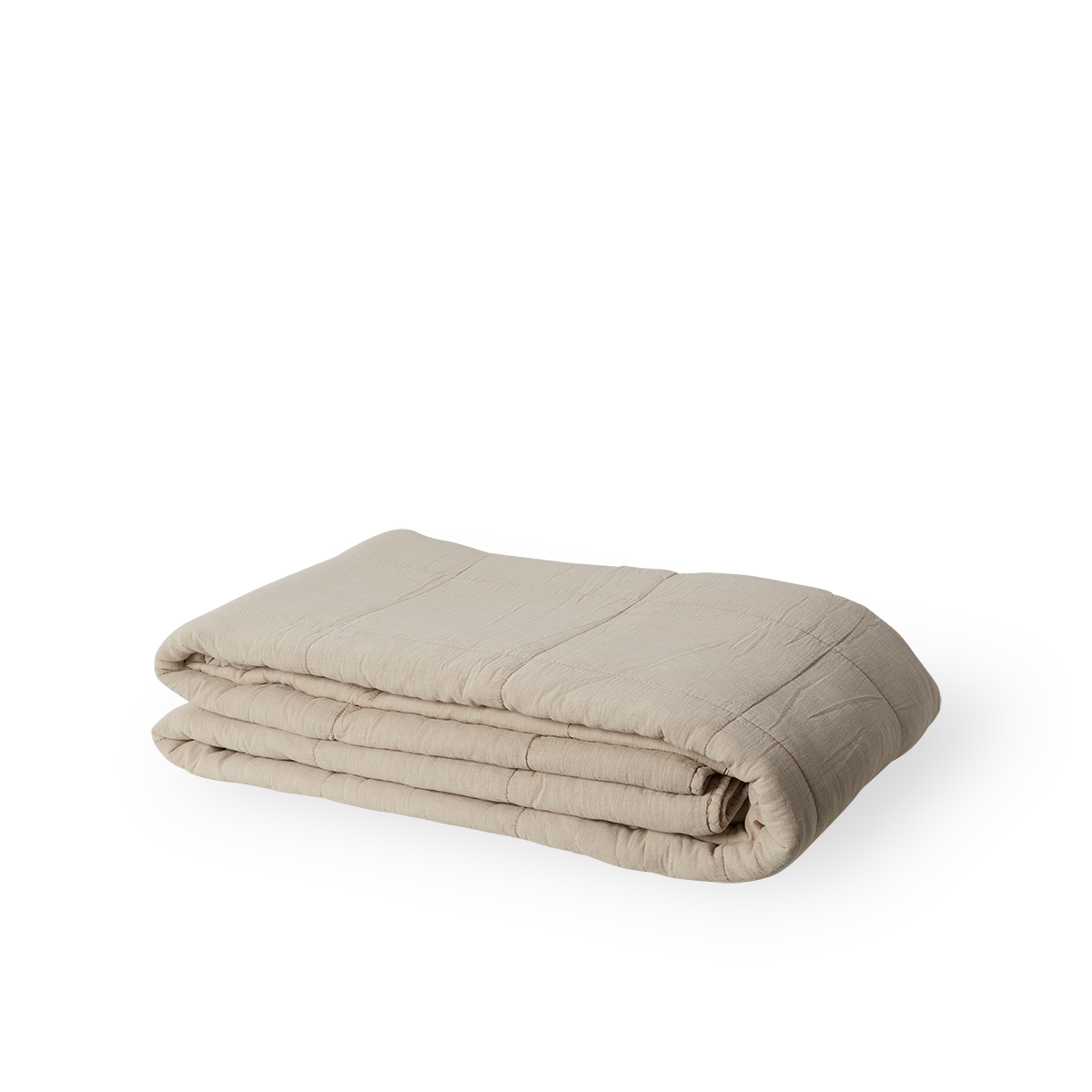This is an image of CTE020LA bedcover in latte.