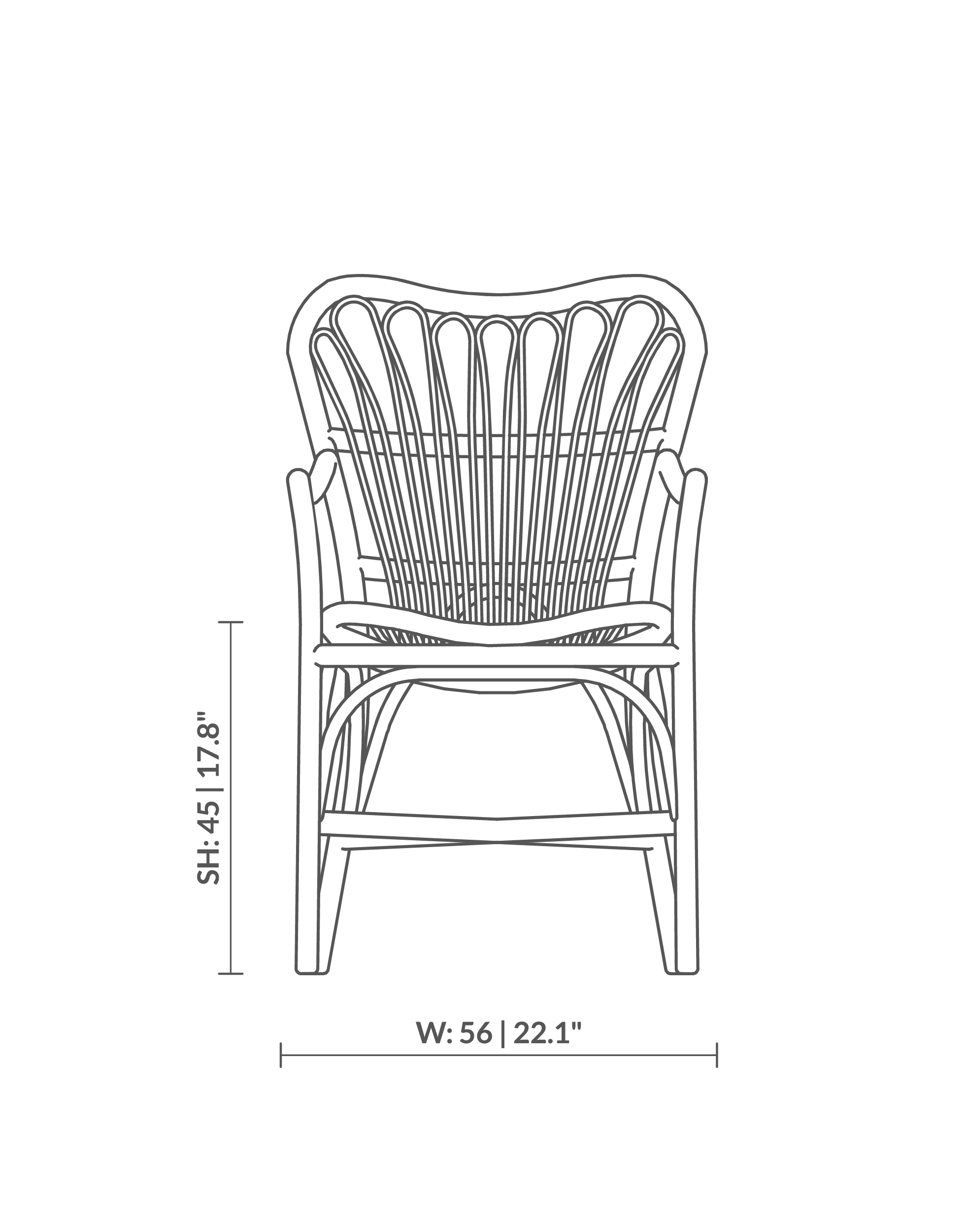 Margret Exterior Dining Armchair