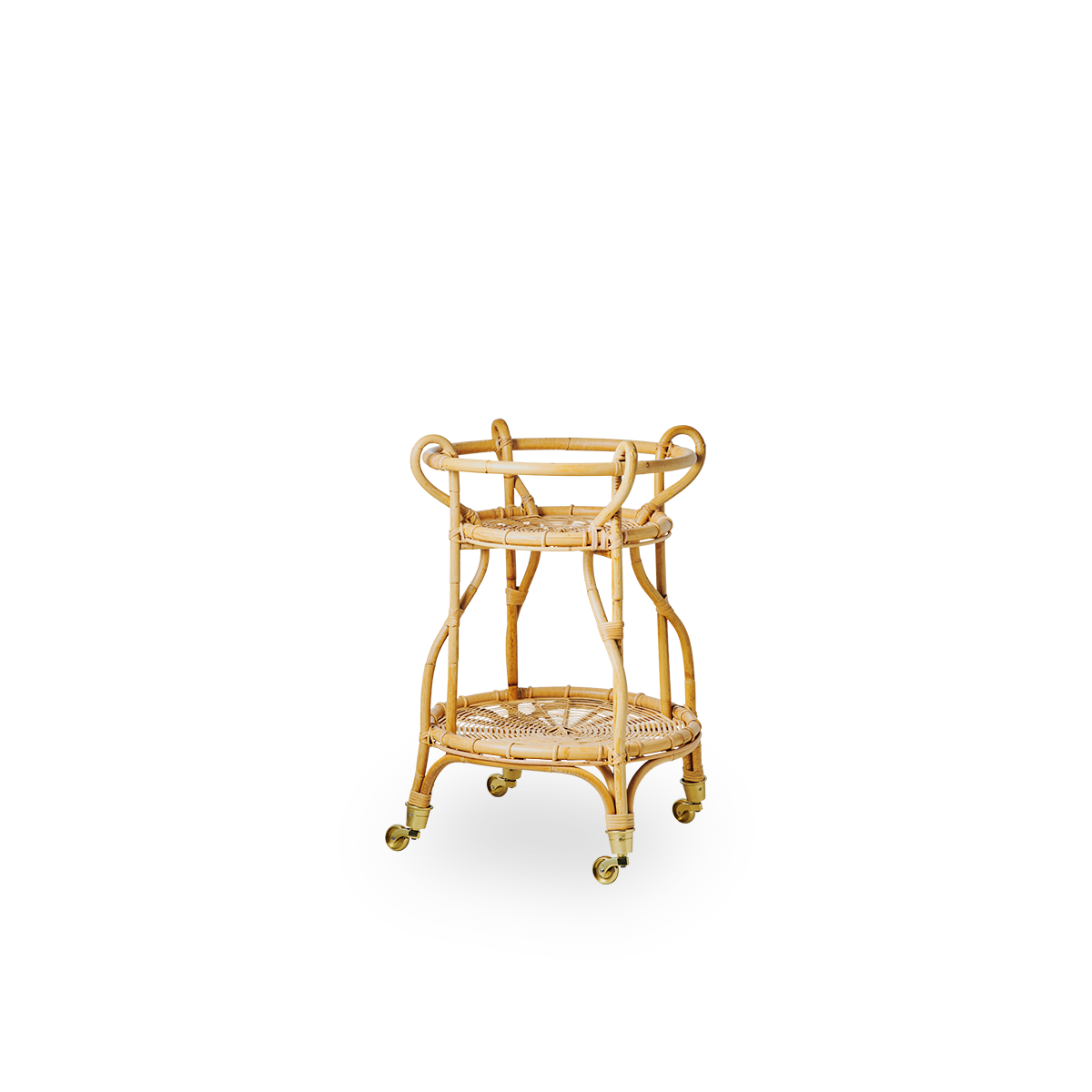 Rattan bar cart | Franco Albini | Fratellino Trolley