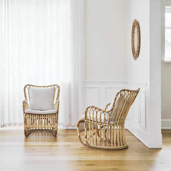 Rattan wicker chair | Kindt-Larsen | Tulip Lounge Chair - Sika-Design.com