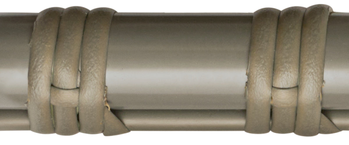 Taupe (warm grey) aluminum frame with matching ArtFibre weave — custom color for Sika-Design Exterior furniture
