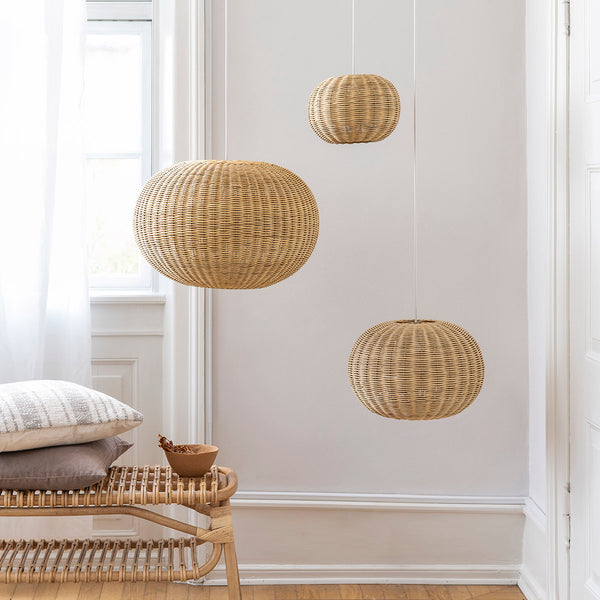 Small rattan lampshade online