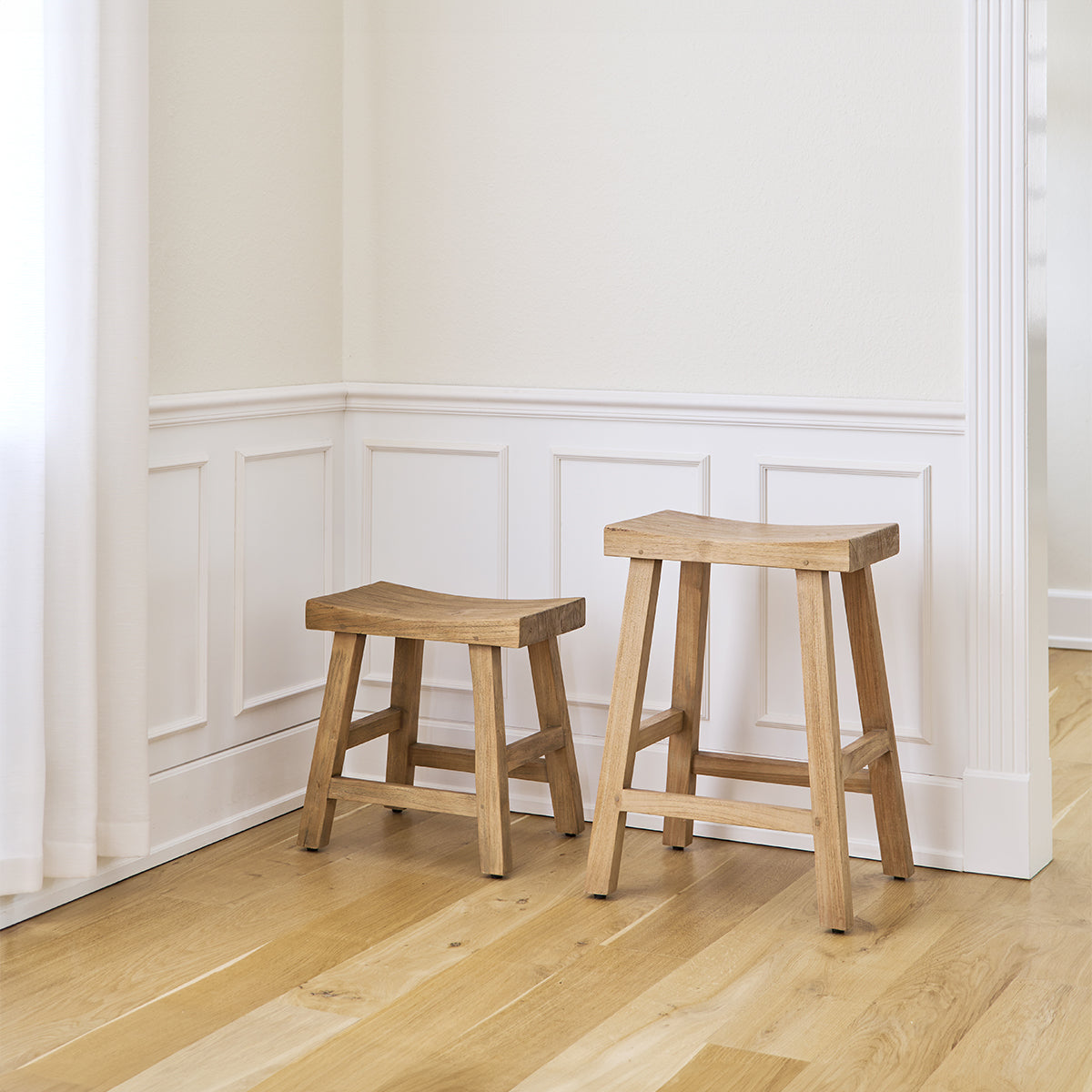 Charles Teak Counter Stool