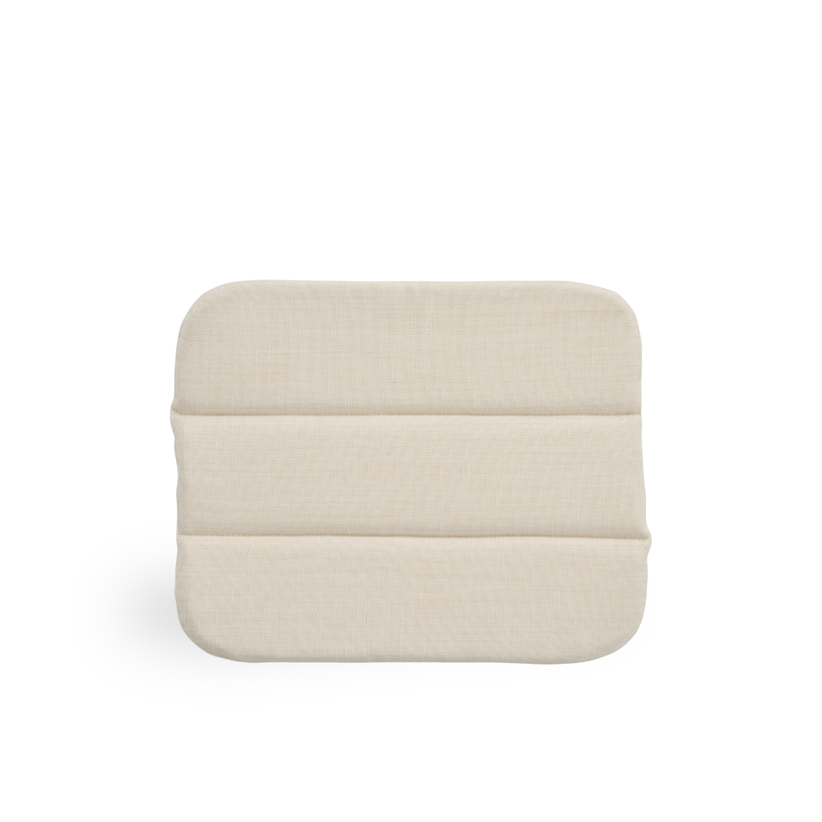 Image of Seat cushion | Monet Footstool presented with beige fabric