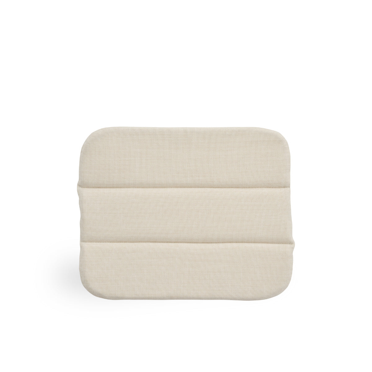 Image of Seat cushion | Monet Footstool presented with beige fabric