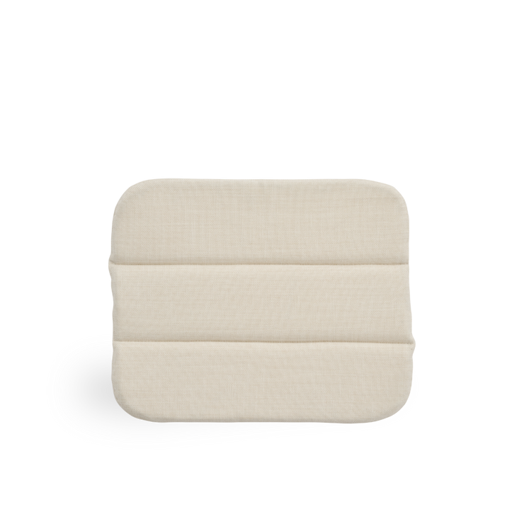 Image of Seat cushion | Monet Footstool presented with beige fabric