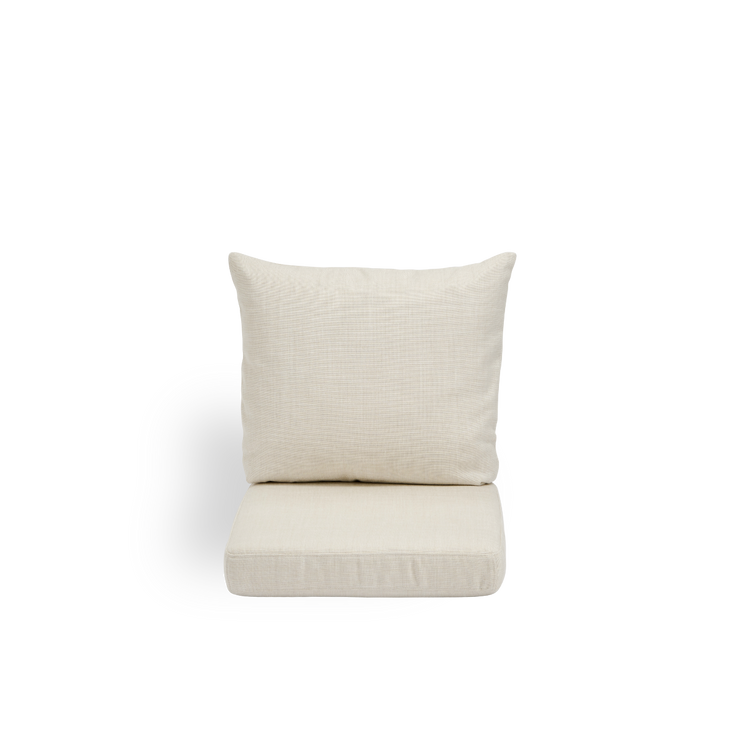 Image of Seat- and back cushion | Donatello Lounge Chair presented with beige fabric