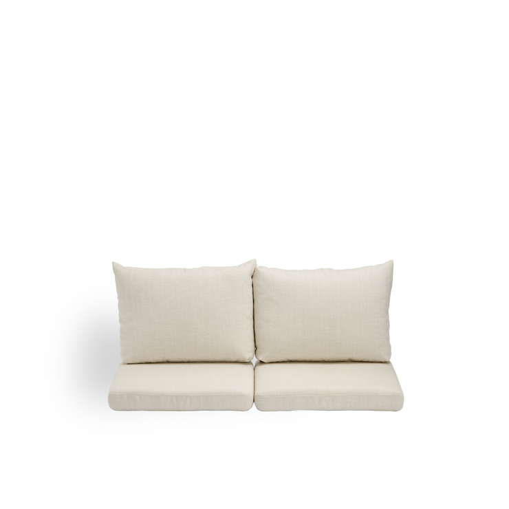 Image of Seat- and back cushions | Donatello 2-seater Sofa presented with beige fabric