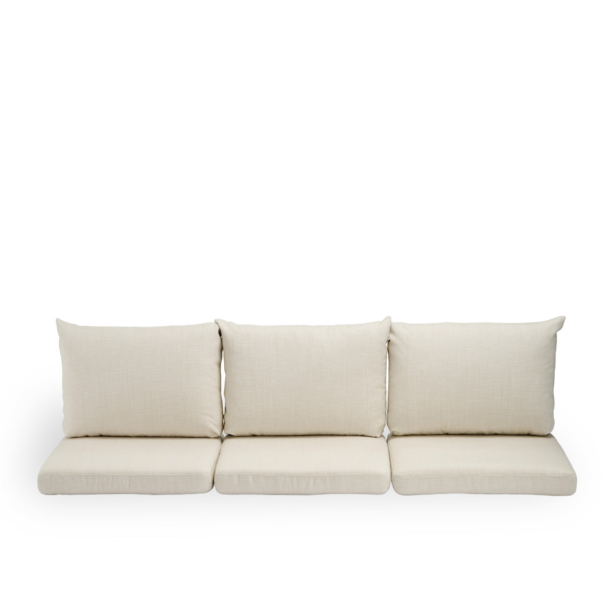 Image of Seat- and back cushions | Donatello 3-seater Sofa presented with beige fabric