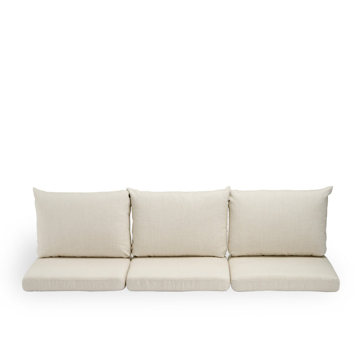 Image of Seat- and back cushions | Donatello 3-seater Sofa presented with beige fabric