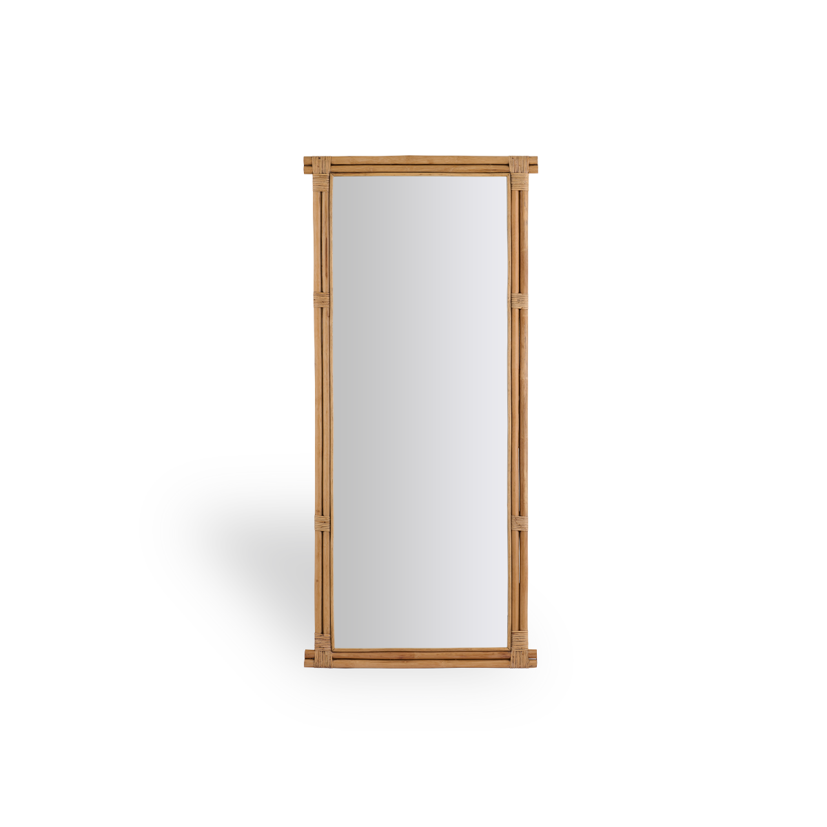 Large mirror in rattan frame | Rasmus Mirror 172 cm