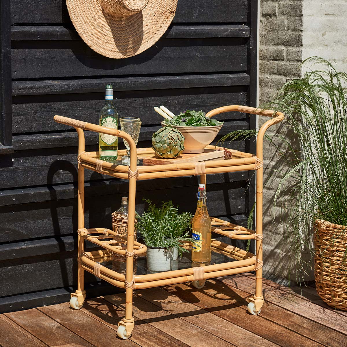 Carlo Exterior Bar Trolley