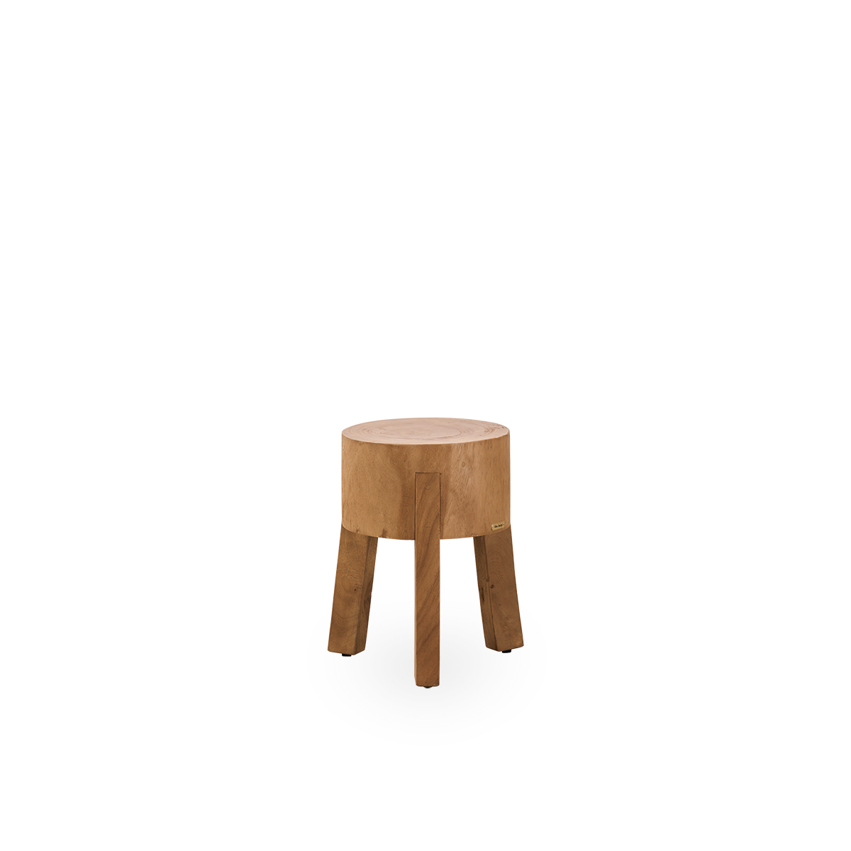 Round rustic teak stool | Roger Stool Round rustic teak stool | Roger Stool