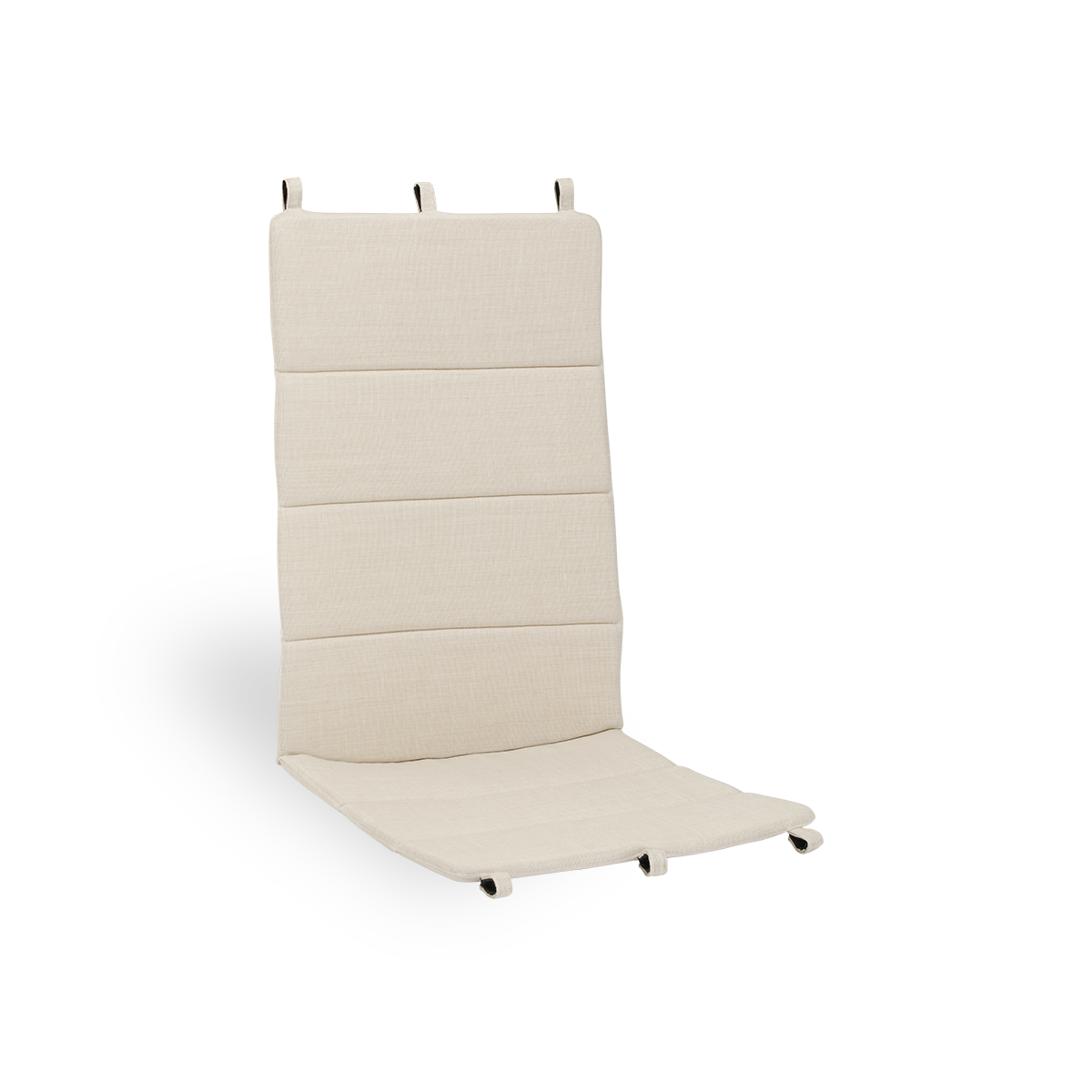 Image of Seat- and back cushion | Paris Lounge Chair presented with beige fabric