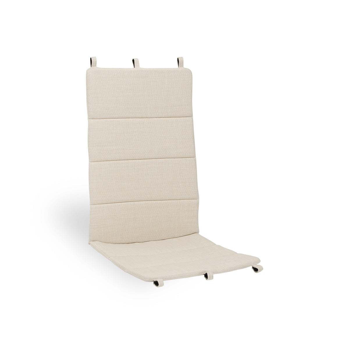 Image of Seat- and back cushion | Paris Lounge Chair presented with beige fabric
