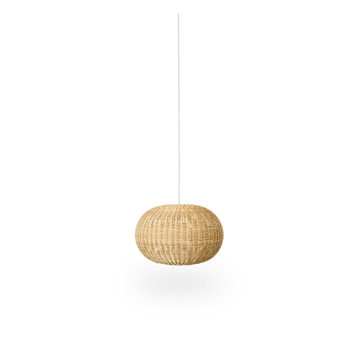 Tangelo outdoor lampshade designed by Darcy Clarke, size Small, Ø37 cm. Handcrafted in weather-resistant ArtFibre with an inner steel frame giving it a good weight and stability.