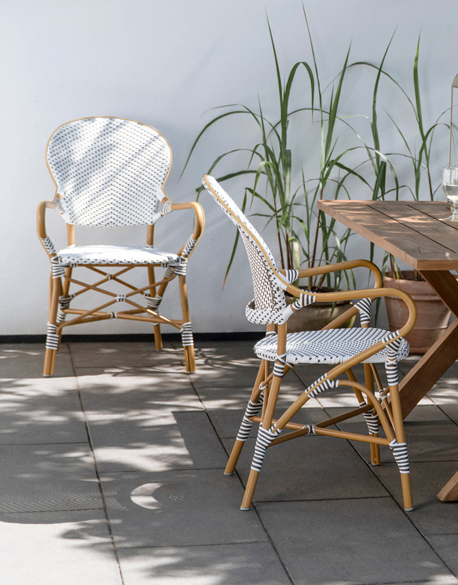 Sika-Design's Alu Affäire Collection — the outdoor version of the Affäire range, with an aluminum frame and ArtFibre weave in distinctive patterns