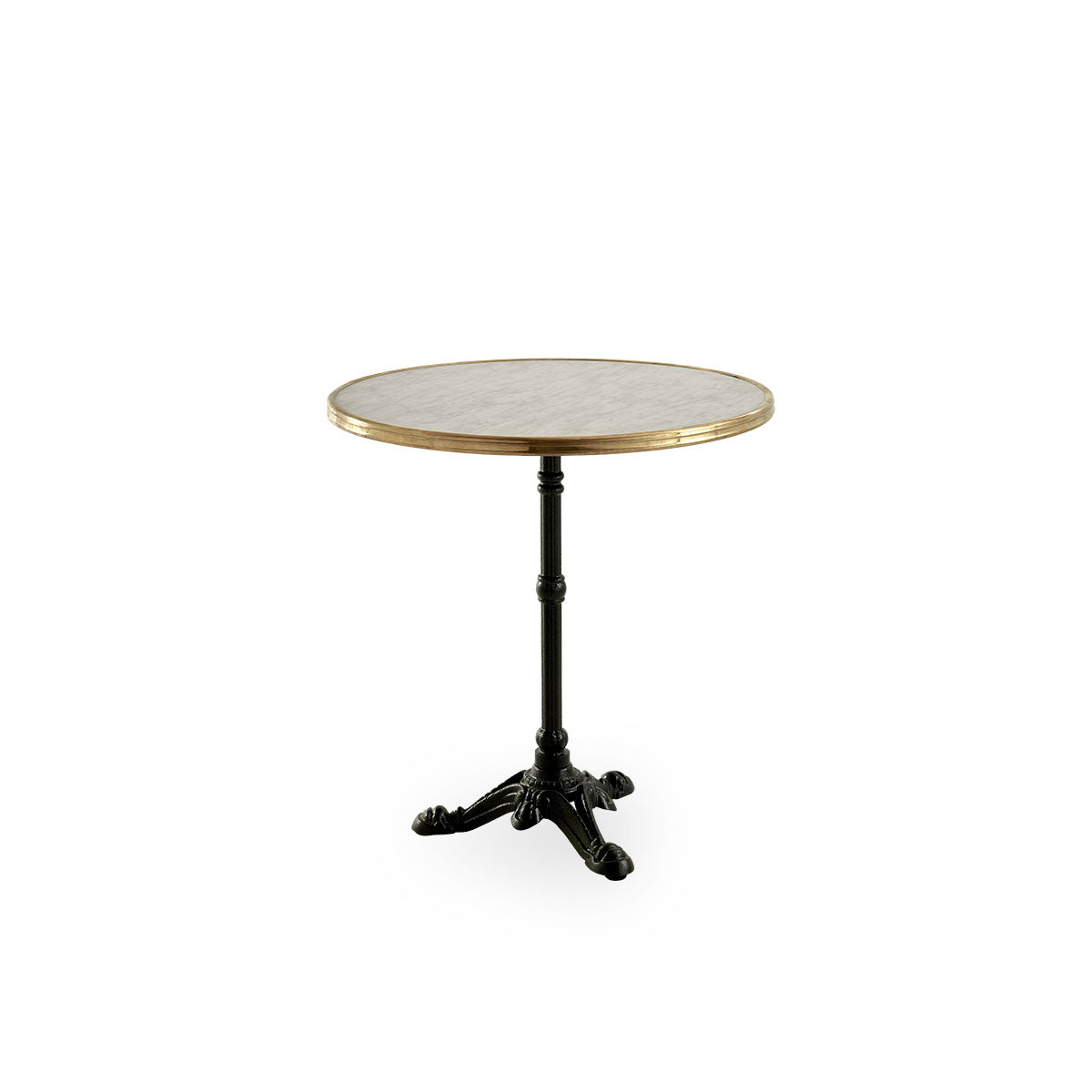 This is an image of Lyon Café Table base with teak top.