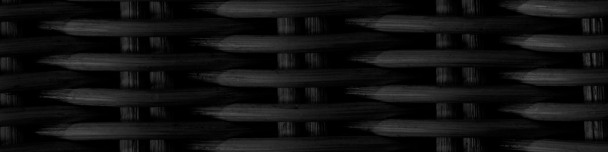 Black core weave Rattan frame — custom color sample for Sika-Design furniture