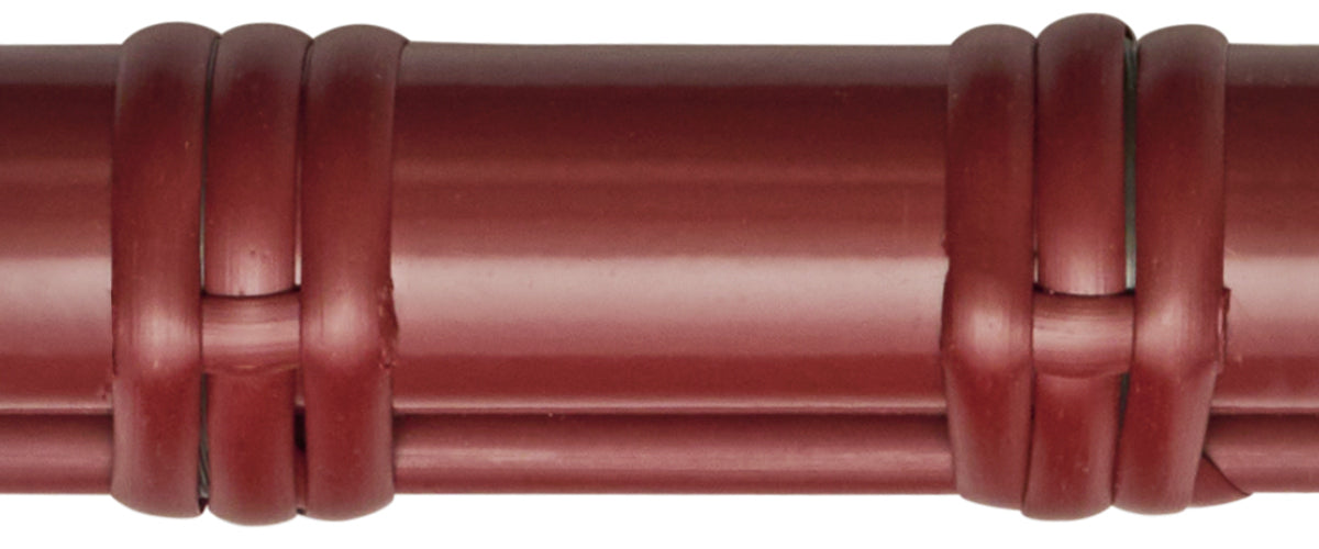 Bordeaux (deep red) aluminum frame with matching ArtFibre weave — custom color for Sika-Design Exterior furniture