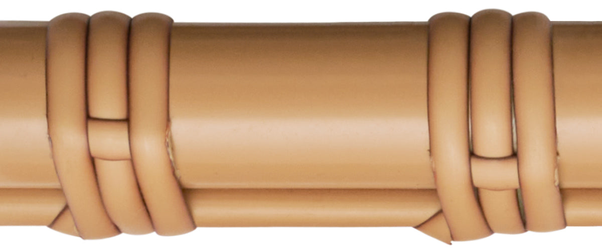 Camel (warm tan) aluminum frame with matching ArtFibre weave — custom color for Sika-Design Exterior furniture
