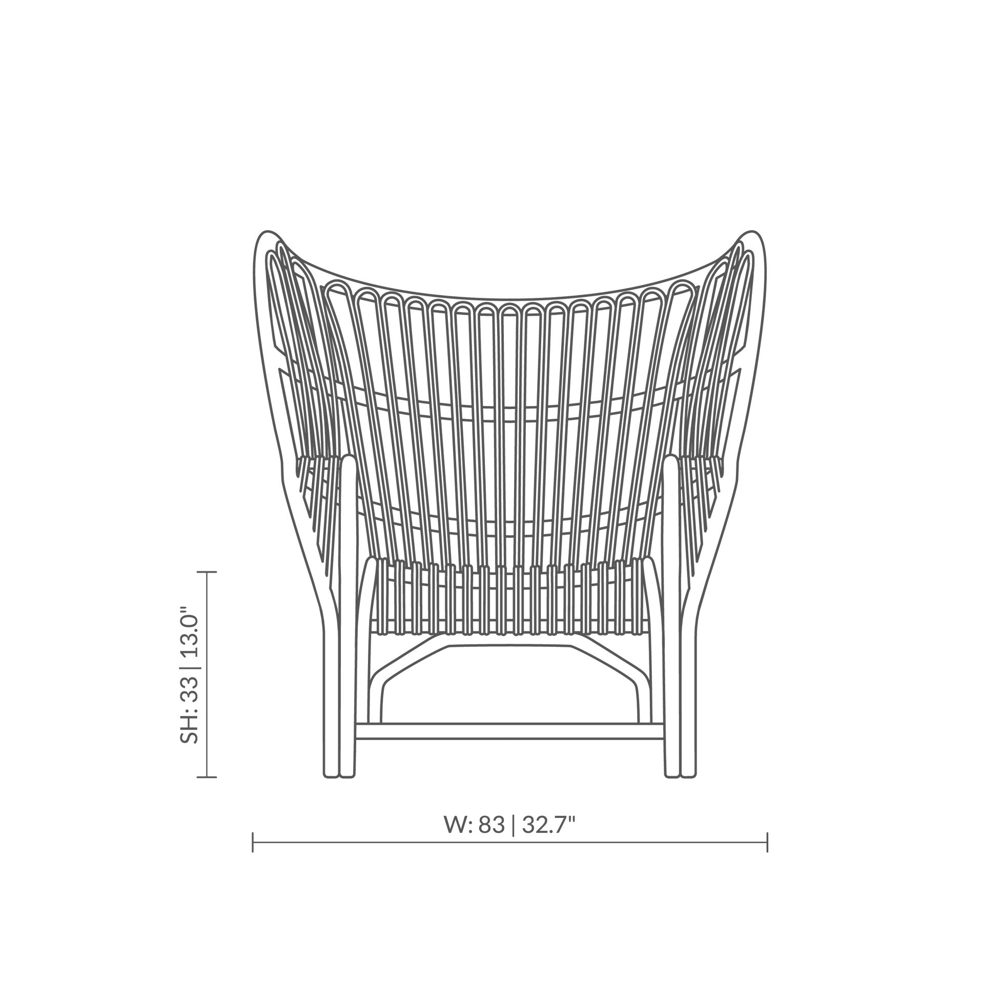 Rattan wicker chair | Viggo Boesen | Teddy Lounge Chair