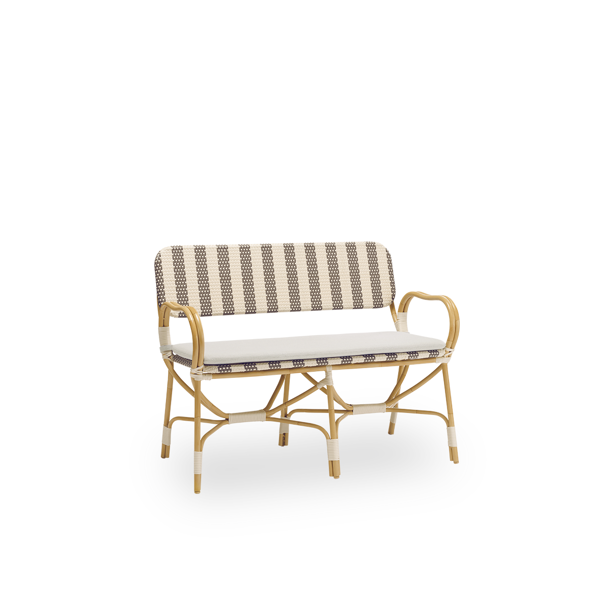 This is a product image of A670 Bistro bench seat cushion outdoor.