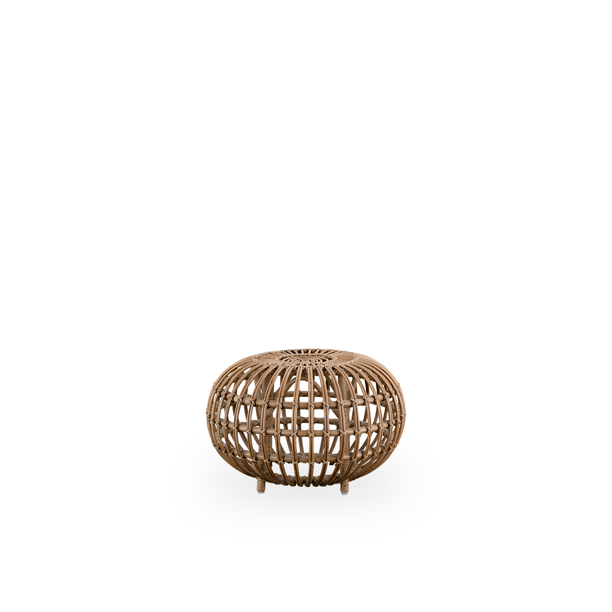 Ottoman in rattan and wicker | Franco Albini | Ottoman Small