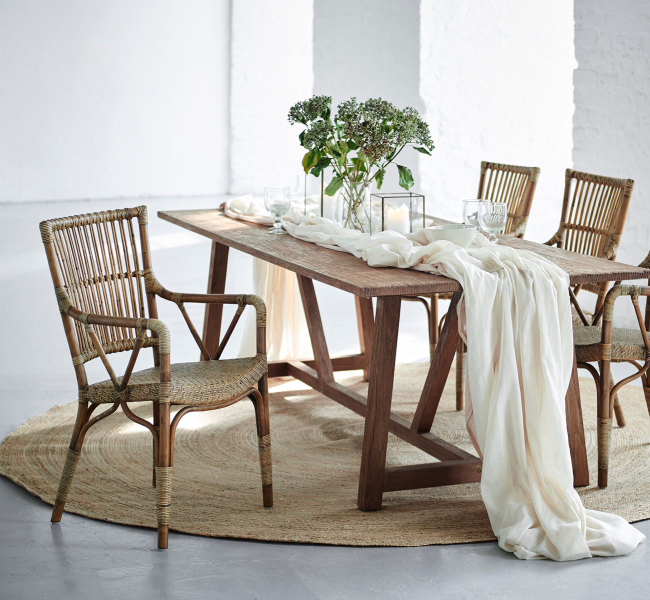 ピアノチェア Rattan wicker chair | Piano Dining Chair