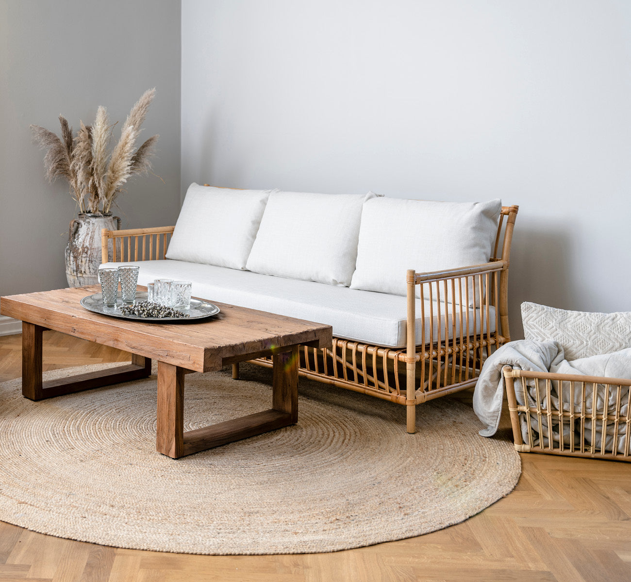 3-seater rattan sofa | Caroline Sofa