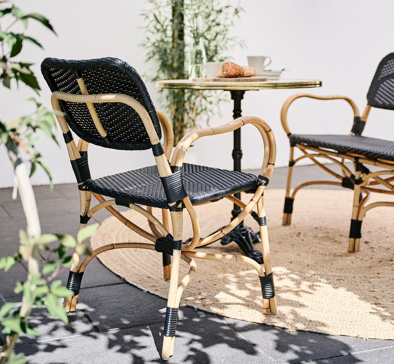 Rattan wicker chair | Franco Albini | Bistro Chair