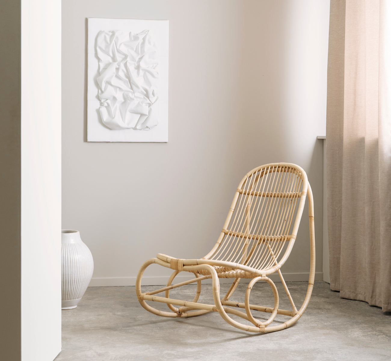 Rattan wicker chair | Nanna Ditzel | Nanny Rocking Chair