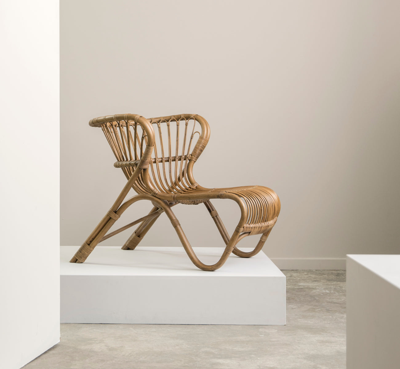Rattan wicker chair | Viggo Boesen | Fox Lounge Chair