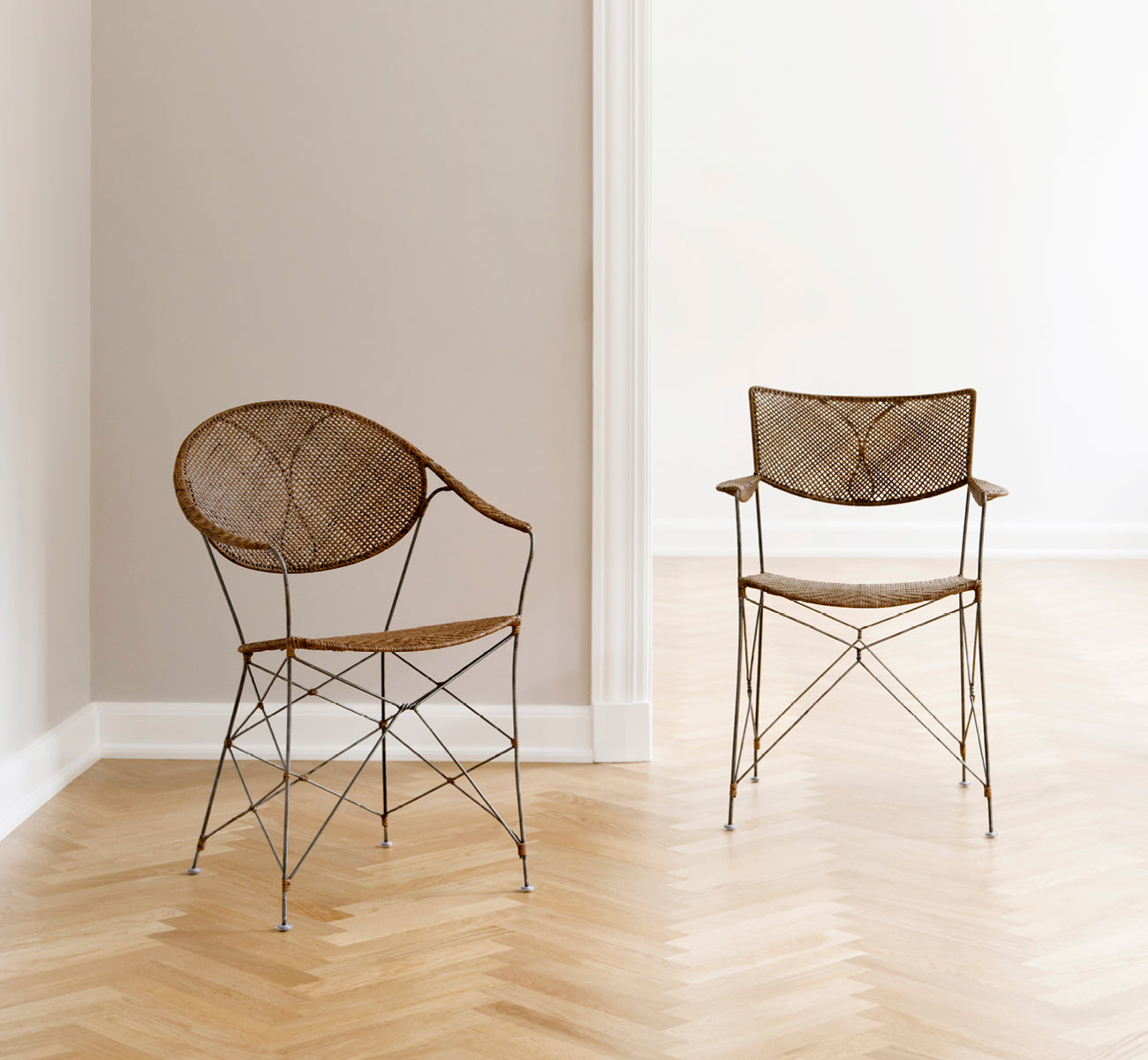 Rattan wicker chair | Yuzuru Yamakawa | Rap dining chair