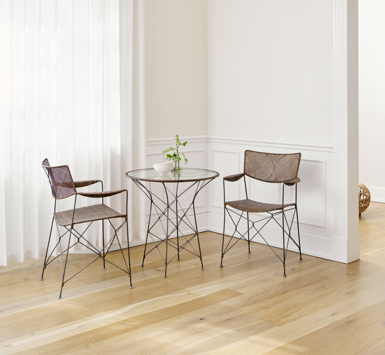 Rattan wicker chair | Yuzuru Yamakawa | Rap dining chair