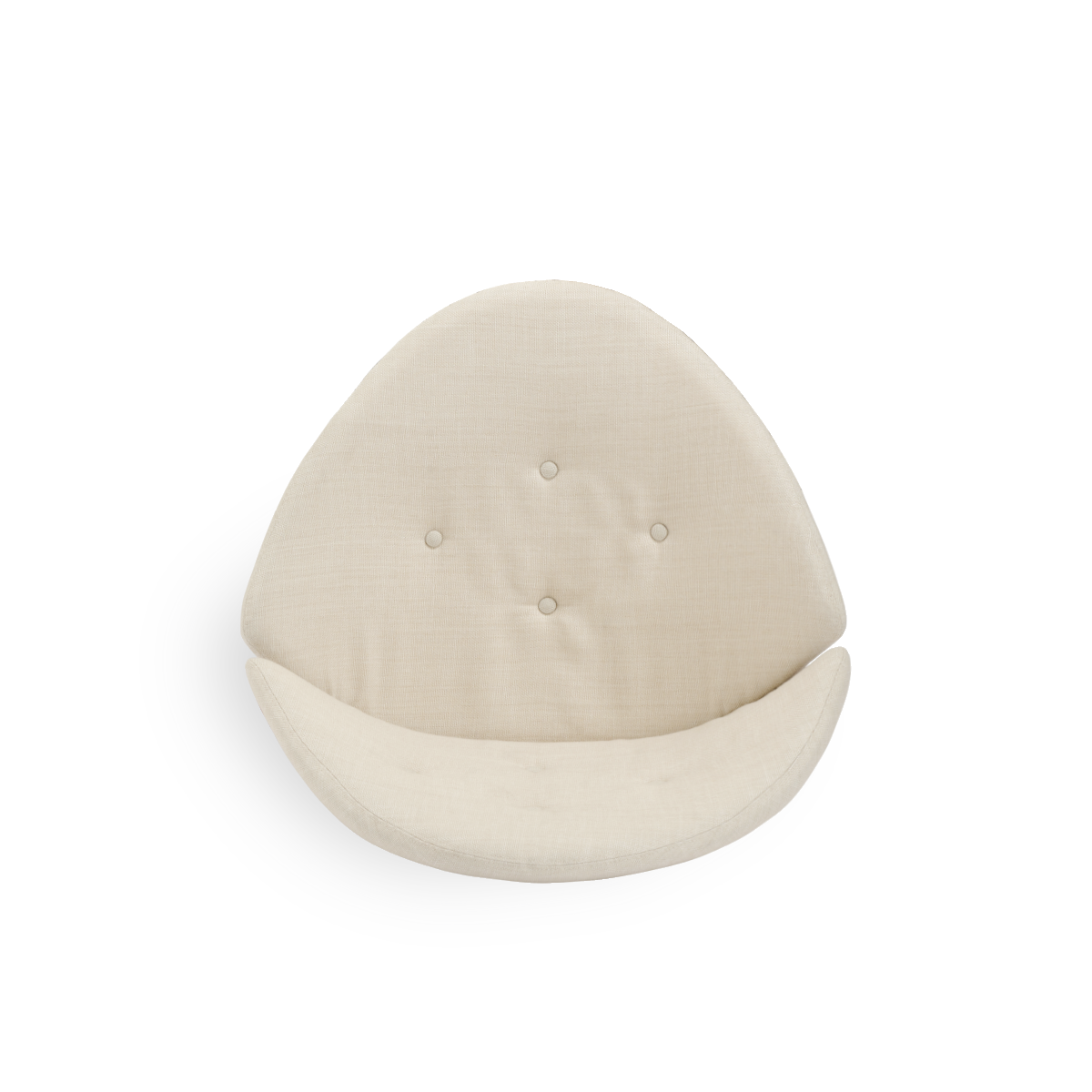 Image of Seat- and back cushion | Rana Lounge Chair presented with beige fabric