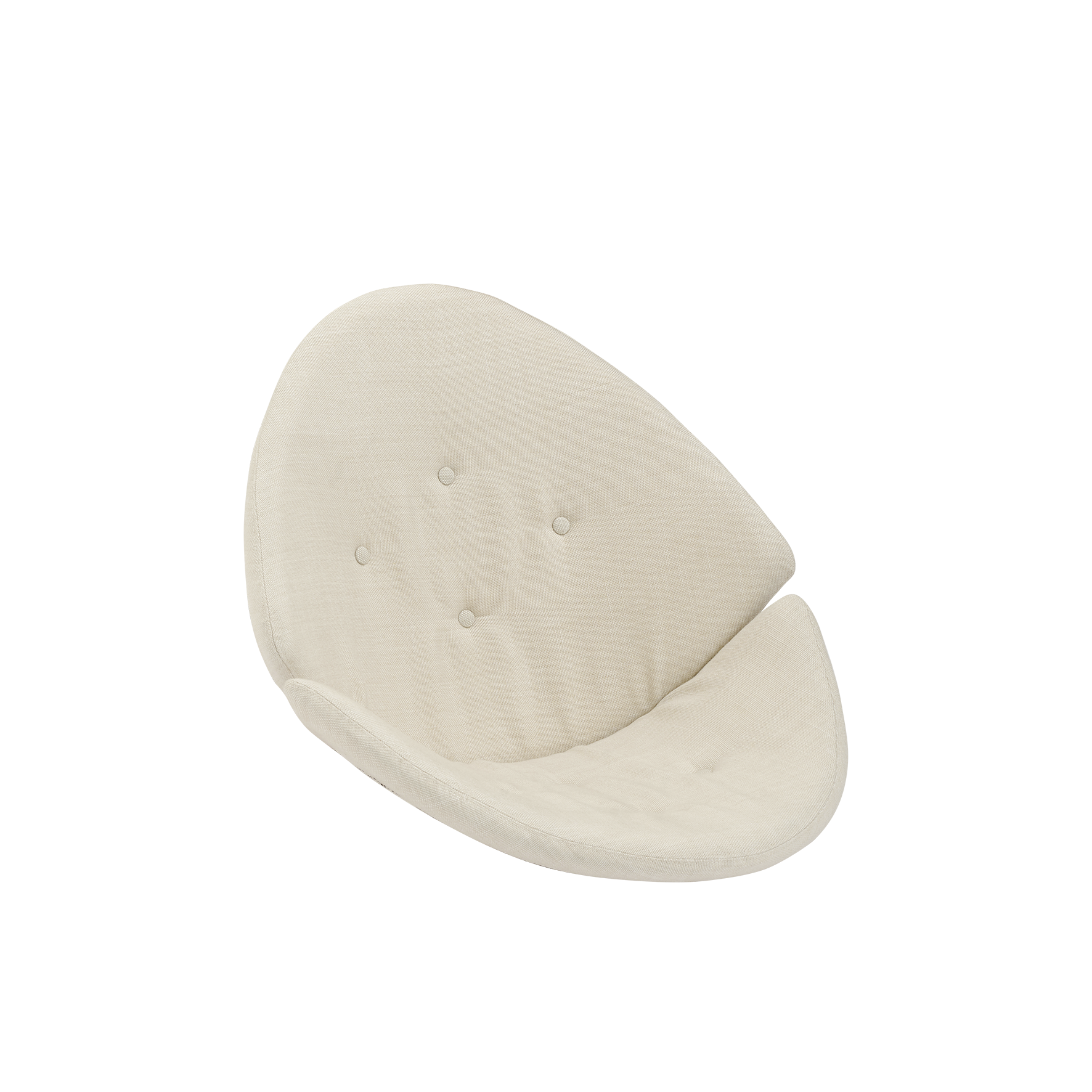 Image of Seat- and back cushion | Rana Lounge Chair presented with beige fabric