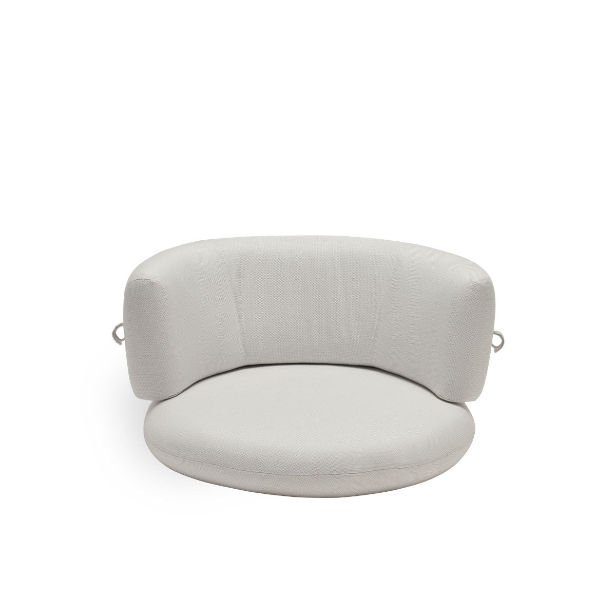 Image of Seat- and back cushion | Coco Exterior Lounge Chair presented with white fabric
