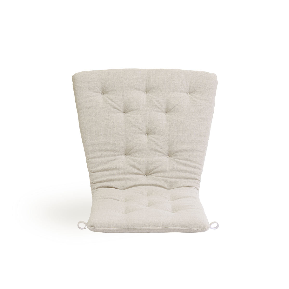 Image of Seat- and back cushion | Teddy Lounge Chair presented with beige fabric