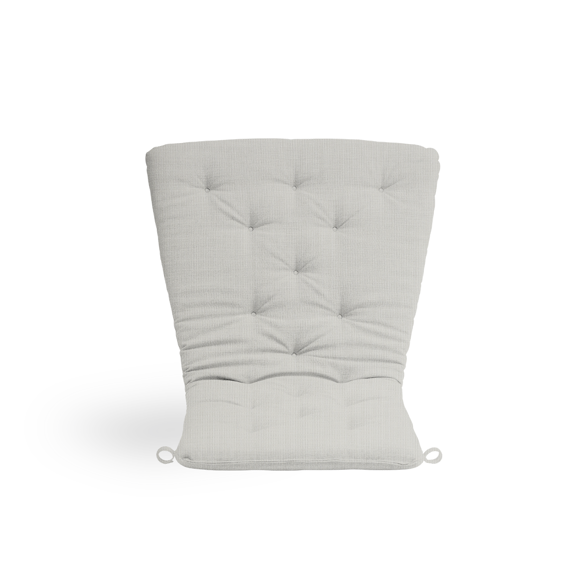 Image of Seat- and back cushion | Teddy Exterior Lounge Chair presented with white fabric
