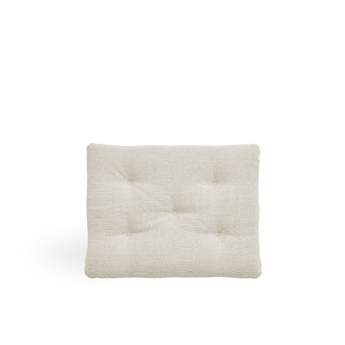 Image of Seat cushion | Teddy Footstool presented with beige fabric