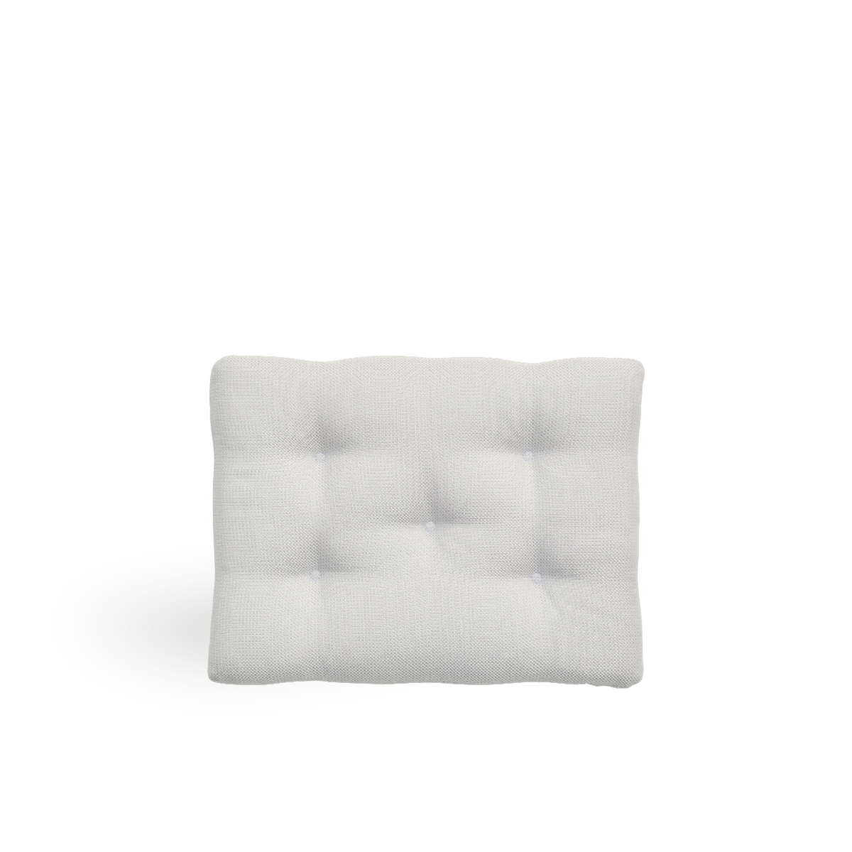 Image of Seat cushion | Teddy Exterior Footstool presented with white fabric