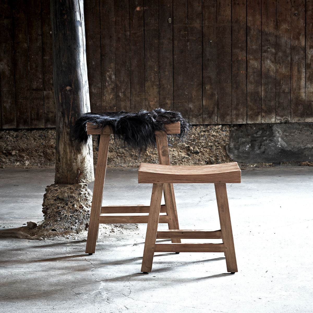 Charles Teak Stool